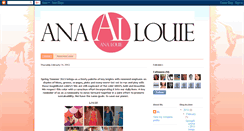 Desktop Screenshot of analouieblog.blogspot.com