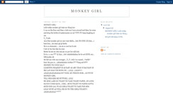 Desktop Screenshot of monkeynocockgirl.blogspot.com