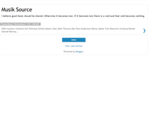 Tablet Screenshot of musiksource.blogspot.com