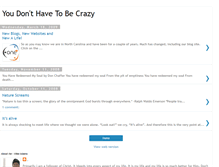 Tablet Screenshot of donthavetobecrazy.blogspot.com