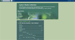 Desktop Screenshot of kavishu.blogspot.com