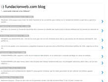 Tablet Screenshot of fundacionweb.blogspot.com