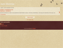 Tablet Screenshot of matediscretas.blogspot.com