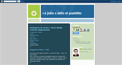 Desktop Screenshot of iejulioctelloelpueblito.blogspot.com