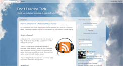 Desktop Screenshot of dontfearthetech.blogspot.com