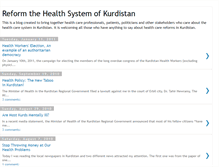 Tablet Screenshot of kurdistanhealth.blogspot.com