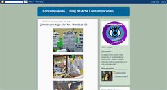 Desktop Screenshot of contemplandoartecontemporaneo.blogspot.com