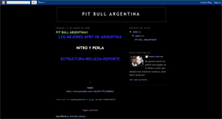 Desktop Screenshot of pitbull-argentina.blogspot.com