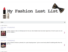 Tablet Screenshot of myfashionlustlist.blogspot.com