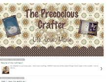 Tablet Screenshot of precociouscrafter.blogspot.com