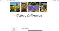 Desktop Screenshot of chateaudeprovence.blogspot.com