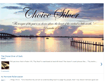 Tablet Screenshot of choicesilver.blogspot.com