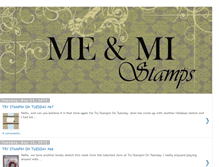 Tablet Screenshot of meandmistamps.blogspot.com