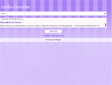 Tablet Screenshot of ceciliaguerreira.blogspot.com