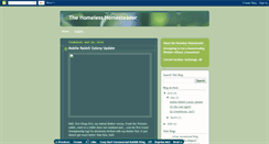 Desktop Screenshot of homelesshomesteader.blogspot.com