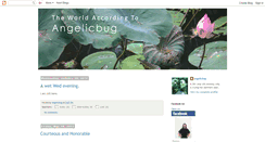 Desktop Screenshot of angelicbug.blogspot.com