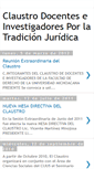 Mobile Screenshot of claustroacademicosderecho.blogspot.com