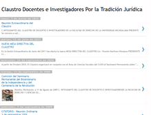 Tablet Screenshot of claustroacademicosderecho.blogspot.com