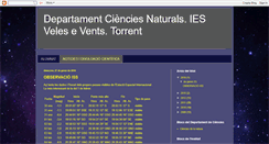 Desktop Screenshot of departamentcienciesnaturals.blogspot.com