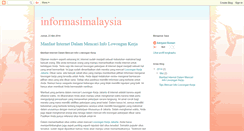 Desktop Screenshot of informasimalaysia.blogspot.com