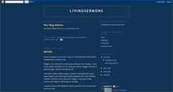 Desktop Screenshot of livingsermons.blogspot.com