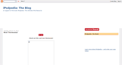 Desktop Screenshot of ipodpediatheblog.blogspot.com