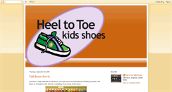 Desktop Screenshot of heeltotoekidsshoes.blogspot.com