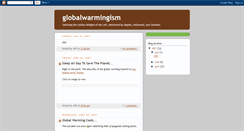 Desktop Screenshot of globalwarmingism.blogspot.com
