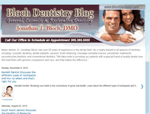 Tablet Screenshot of blochdentistry.blogspot.com