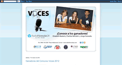 Desktop Screenshot of concursovoces.blogspot.com
