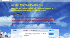 Desktop Screenshot of galaxiateletransportadora.blogspot.com