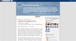 Desktop Screenshot of mentesinterativas.blogspot.com
