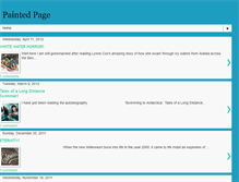 Tablet Screenshot of paintedpage.blogspot.com
