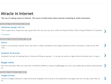 Tablet Screenshot of internetmiracle.blogspot.com