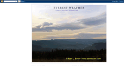 Desktop Screenshot of everestweather.blogspot.com