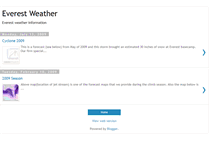 Tablet Screenshot of everestweather.blogspot.com