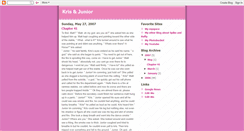 Desktop Screenshot of kris--junior.blogspot.com