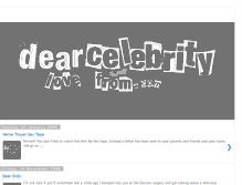 Tablet Screenshot of dearcelebritylovefromleigh.blogspot.com