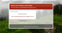 Desktop Screenshot of ideasparafiestaspatronales.blogspot.com