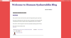 Desktop Screenshot of humamsyaharuddin.blogspot.com