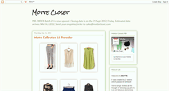 Desktop Screenshot of mottecloset.blogspot.com