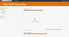 Desktop Screenshot of billywirthnewsblog.blogspot.com