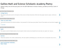 Tablet Screenshot of galileoacademypoetry.blogspot.com