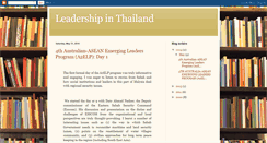 Desktop Screenshot of leadershipinthailand.blogspot.com