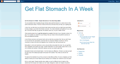 Desktop Screenshot of getflatstomachinaweek.blogspot.com