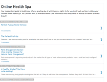 Tablet Screenshot of healthspa2u.blogspot.com