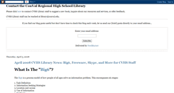 Desktop Screenshot of cvhs-library.blogspot.com