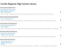 Tablet Screenshot of cvhs-library.blogspot.com