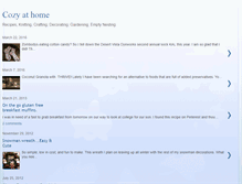 Tablet Screenshot of coziathome.blogspot.com