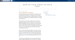 Desktop Screenshot of howtotalkdirtytoyourman.blogspot.com